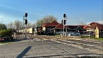 CSX 6445 leads L344 past the station.